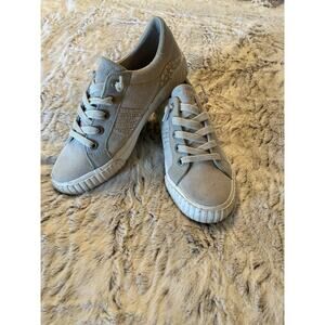 Blowfish Women's Laced Slip On Canvas Size 9 light Gray